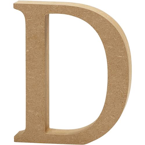 Creotime lettre en bois D 8 cm