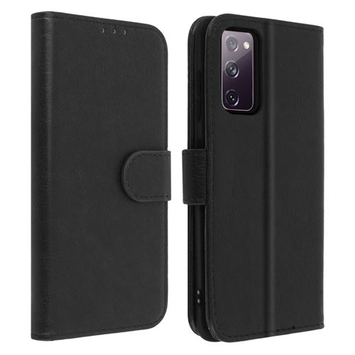 Avizar Étui pour Samsung Galaxy S20 FE Folio Intégrale Porte-carte Fonction Support Noir