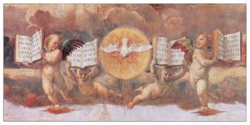 RAFFAELLO - Disputa dell Eucaristia (Panneaux MDF 100x48 cm)