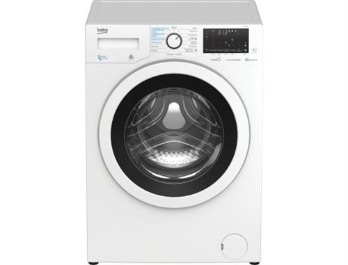 Beko HWD7527WW - Machine à laver séchante - largeur : 60 cm - profondeur : 59 cm - hauteur : 84 cm - chargement frontal - 55 litres - 7 kg - 1200 tours/min - blanc