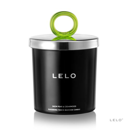 LELO Flickering Touch Bougie de Massage Sensuelle Parfum Snow Pear & Cedarwood
