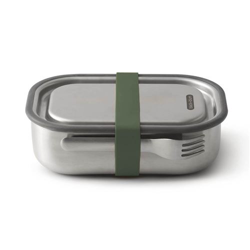 Lunch box acier multifonctions vert olive