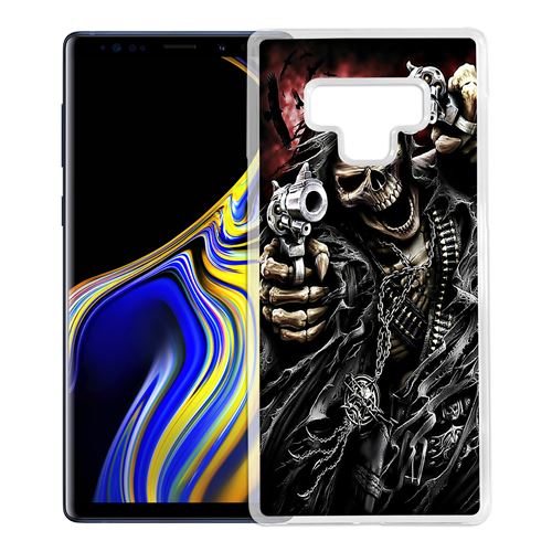 Coque pour Samsung Galaxy Note 9 -  Tete Mort Pistolet
