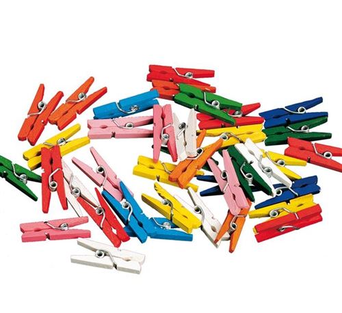 Haza Original mini-jeu de chevilles en cire 20 pièces 2,5 cm multicolore