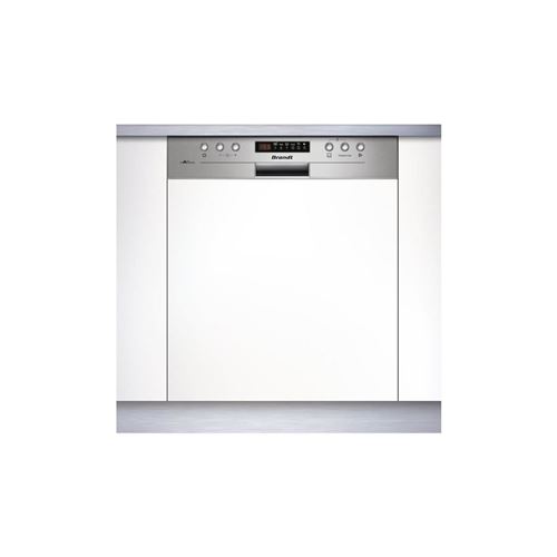 Brandt Vh15x - Lave Vaisselle Encastrable - 13 Couverts - Silencieux 44 Db - A++ - Larg 60 Cm - Bandeau Inox