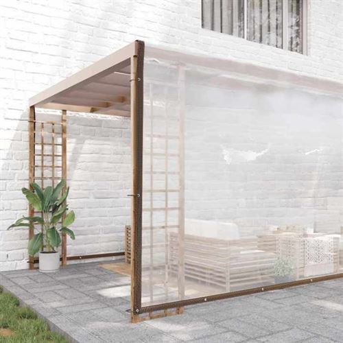 Non Communiqué Beige Vidaxl Bâche Transparente Avec Œillets 10X10 M Polyéthylène, Bâche Claire 4018580
