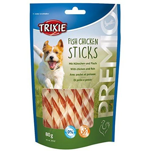 TRIXIE  PREMIO Sticks aux poulet et poisson - 80 g - Pour chien