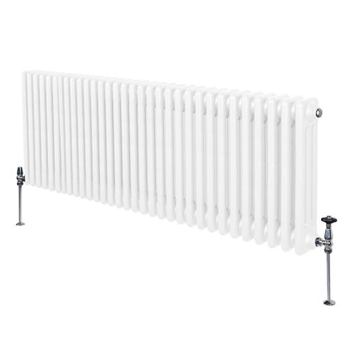 Radiateur Traditionnel à 3 Colonnes Chauffage Horizontal Blanc 600 x 1462mm