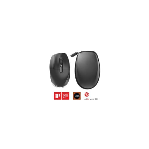 3Dconnexion CadMouse Pro sans fil gauche - Souris - ergonomique - pour gauchers - 7 boutons - sans fil - Bluetooth, 2.4 GHz, USB-C - récepteur sans fil USB