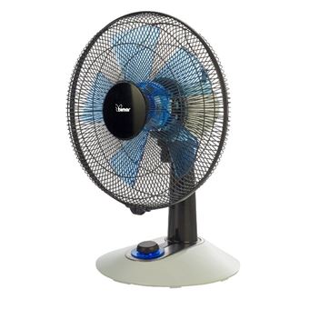 BIMAR Ventilateur de table Polo - Noir, blanc - 37,5 x 49,5 x 30 cm