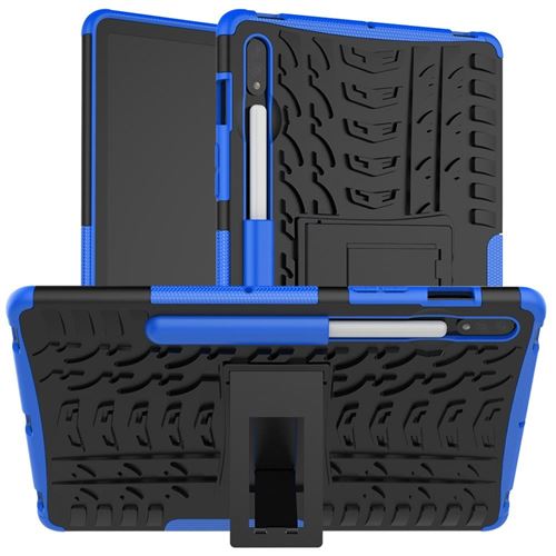 Coque rigide anti choc pour Samsung Galaxy Tab S7 et S8 T870 / T875 (11 pouces) - BLEU - htdmobiles