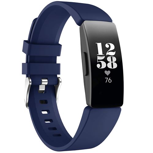 Bracelet silicone pour Fitbit Inspire Bleu foncé iMoshion