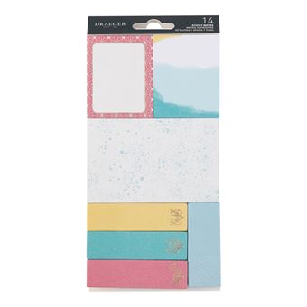 12 Blocs De Sticky Notes - Multicolore - Draeger Paris