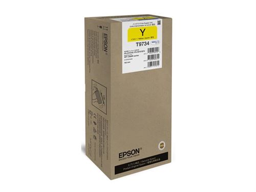 Epson T9734 - 192.4 ml - taille XL - jaune - original - cartouche d'encre - pour WorkForce Pro WF-C869R