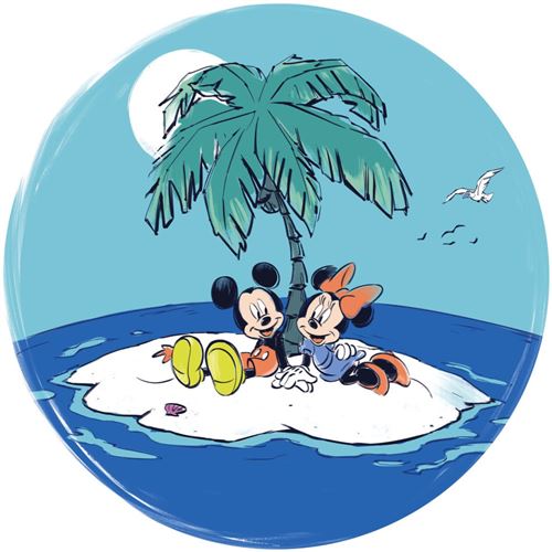 Komar Fototapete "Mickey and Minnie Remote Island" Comic  bedruckt glatt