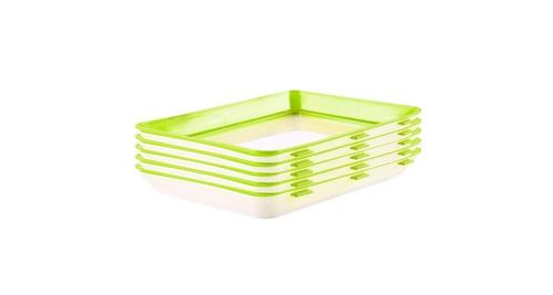 Plateau conservation vi alimentaire prévention la pollution protection l'environnement 5pc - vert