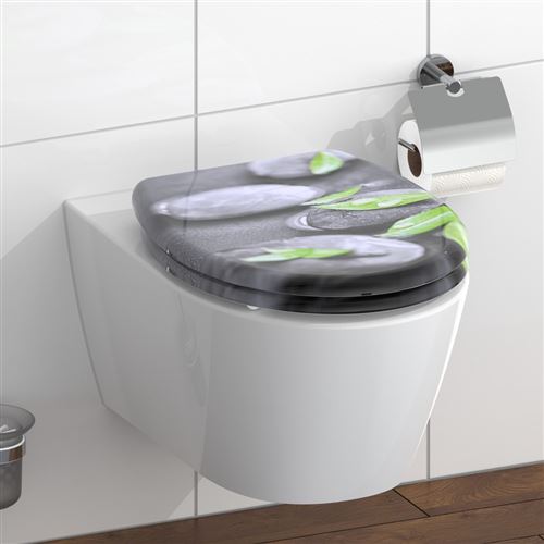 Schütte Duroplast WCSitz STONE, mit Absenkautomatik und Schnellverschluss