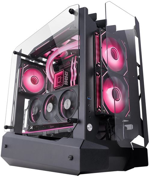 Mars Gaming Noir Modèle : Boitier Moyen Tour Atx Mc-Edge Rgb Avec Panneaux Vitrés (Noir) - Image 3
