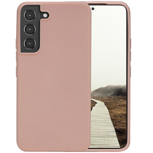 dbramante1928 Greenland - Coque de protection pour téléphone portable - éco-responsable - 100 % de plastique recyclé - sable rose - pour Samsung Galaxy S22+
