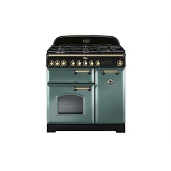 PIANO DE CUISSON CLASSIC DELUXE TAB GAZ 90 CM VERT MINERAL MAT LAITON