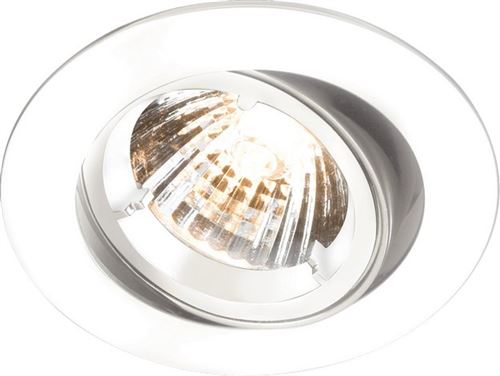Knightsbridge GU10 Downlight encastré inclinable et verrouillable blanc, 230 V
