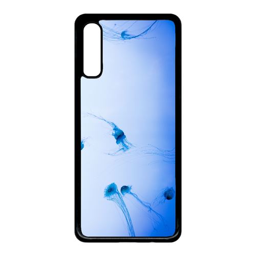 Coque My-Kase pour Galaxy A70 - meduse dans l'ocean - Plastique Noir