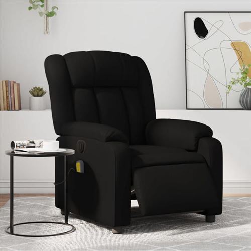vidaXL Fauteuil de massage, relaxation électrique similicuirnoir
