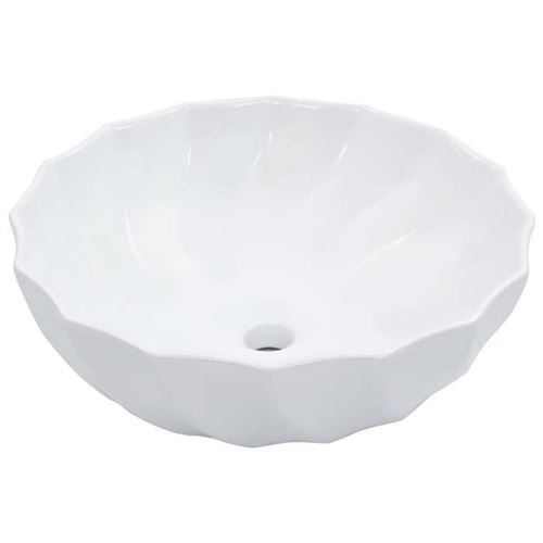 Lavabo 46x17 cm Céramique Blanc Vidaxl