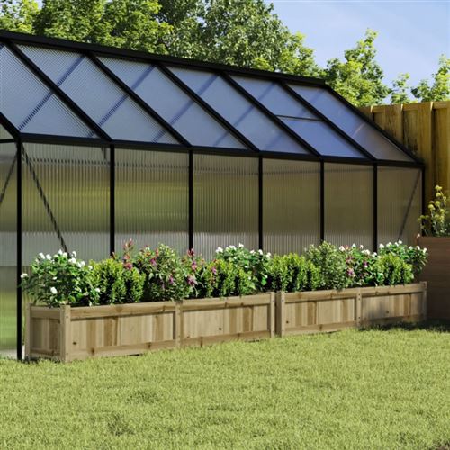 Vidaxl Jardinières Bois De Pin Imprégné 2 Pcs - Image 3