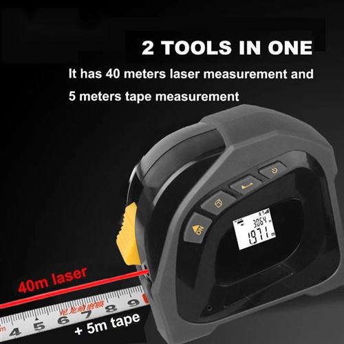 Télémètre laser Kalea-Informatique Mètre à ruban large longueur 5M