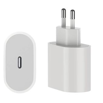 Chargeur Rapide 25W USB-C Adaptateur secteur pour Samsung, iPhone, Huawei Couleur Blanc - Visiodirect - - 1