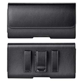 Housse étui Universel Noir Horizontal Pour Sony Ericsson K800/K800i - Cuir écologique