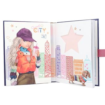 Dessin et coloriage enfant Top Model Carnet secret sonore City girl