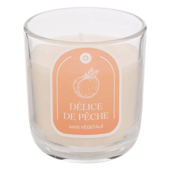Atmosphera Créateur d'intérieur - Bougie Parfumée en Verre "Floa" 210g Pêche - 1