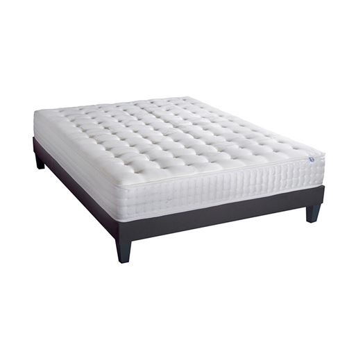 Ensemble matelas et sommier HESTIA - Blanc - 140 x 200 cm
