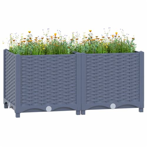 vidaXL - Carré potager surélevé - 80x40x38 cm - Image 2