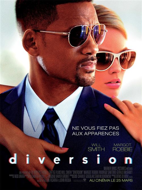 Affiche de Cinéma Originale - Diversion - 2015 - Will Smith, Margot Robbie - 120x160cm État correct - N/A reconditionné disponible sur Fnac