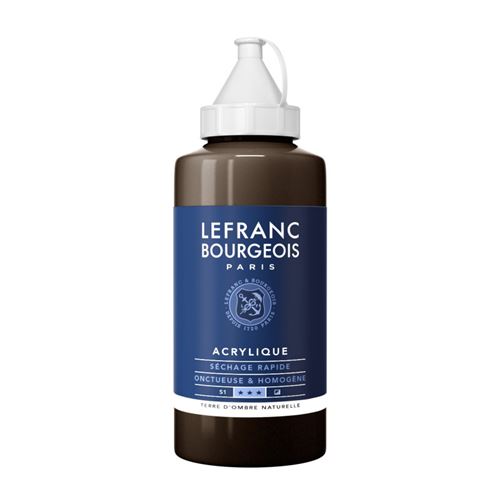Peinture Acrylique en bidon terre d'ombre naturelle 750ml - Lefranc & Bourgeois