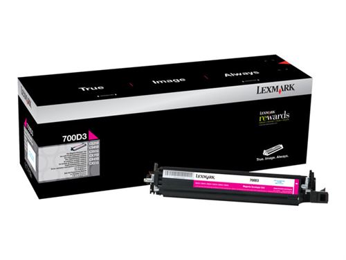 Lexmark 700D3 - Magenta - original - kit de développement LCCP - pour Lexmark C2132 CS310 CS317 CS417 CS517 CX317 CX410 CX417 CX510 CX517 XC2130