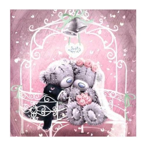 Peinture au diamant DIY 5D ZY158 - Ours en peluche (30x30CM)