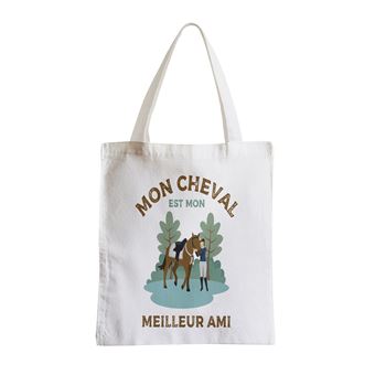 Grand sac pour shopping Mon cheval est mon Sac de courses