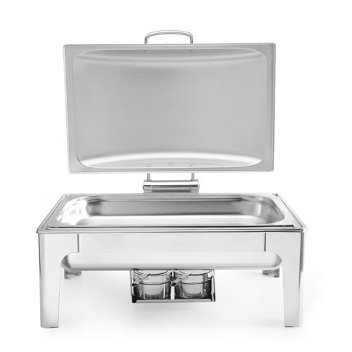 Chafing dish GN 1/1 finition satiné Profi Line 9L 570x430x(H)290mm   Hendi