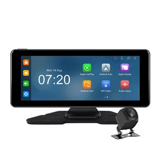 Avizar Écran Tactile 6.86'' avec CarPlay, Android Auto Caméra de recul Noir - 1