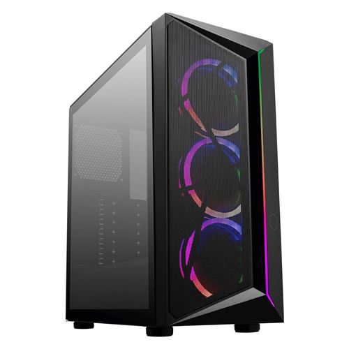 Non Communiqué Noir Cooler Master Cmp 510 - Mid Tower - Atx - Panneau Latéral Fenêtré (Verre Trempé) - Pas D'alimentation (Atx) - Usb/Audio