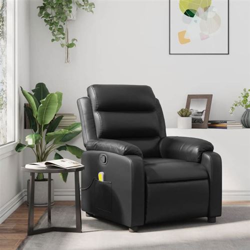 Non Communiqué Noir Vidaxl Fauteuil De Massage, Relaxation Similicuir