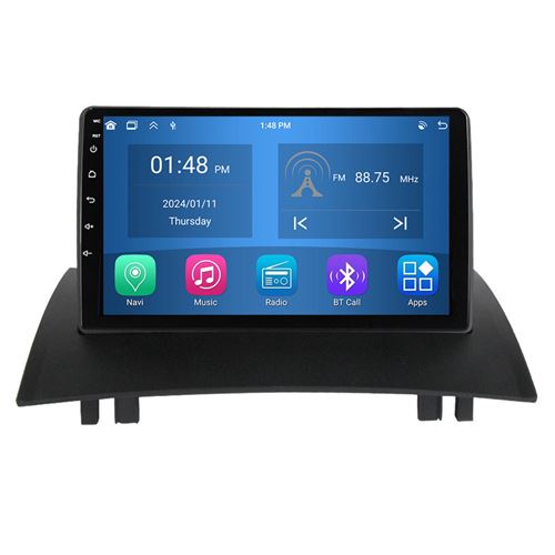 Autoradio RoverOne® Bluetooth CarPlay Android Auto Navigation 4Go RAM 64Go ROM pour Renault Megane 2 2002-2009