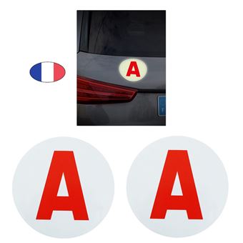 Lot De 4 Autocollants Magnétiques « Nouveau Conducteur » – Design Coloré & Amusant Pour Arrière De Voiture