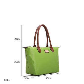 Sac à main cabas grande taille en Polyestere - Gallantry Paris - Taupe