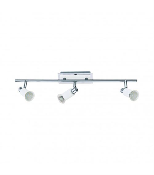Spot ERIDAN 3 ampoules chrome, blanc