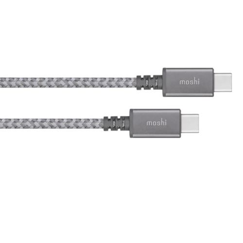 Moshi Integra - Câble USB - USB-C (M) pour USB-C (M) - 20 V - 5 A - 2 m - gris titane